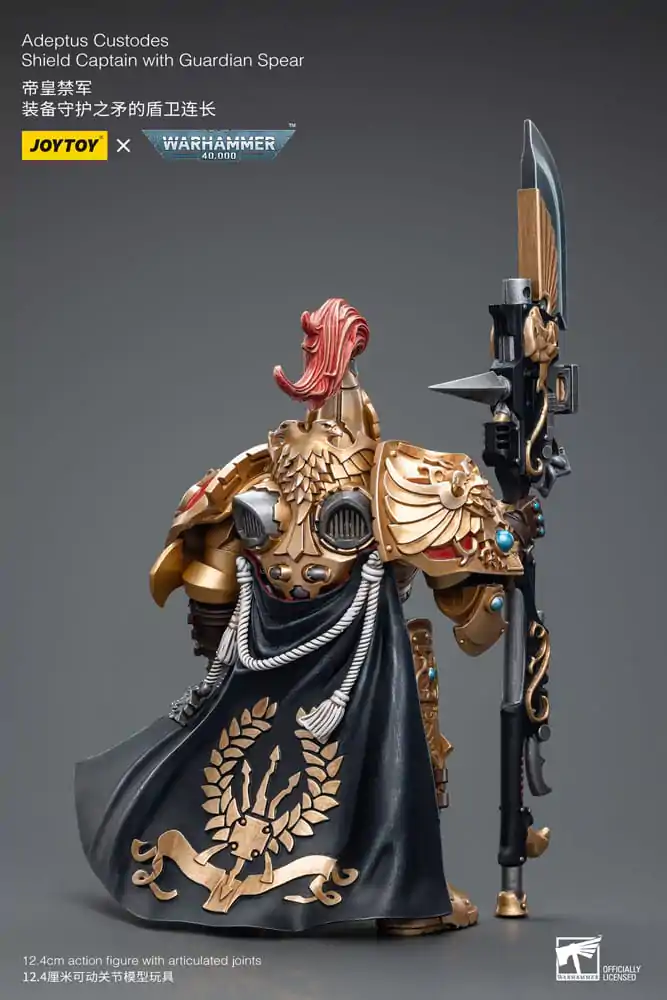 Warhammer 40k 1/18 Adeptus Custodes Shield Captain with Guardian Spear akciófigura 12 cm termékfotó