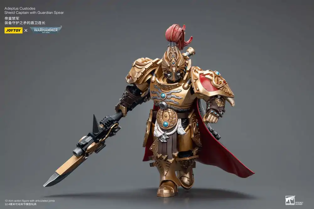 Warhammer 40k 1/18 Adeptus Custodes Shield Captain with Guardian Spear akciófigura 12 cm termékfotó