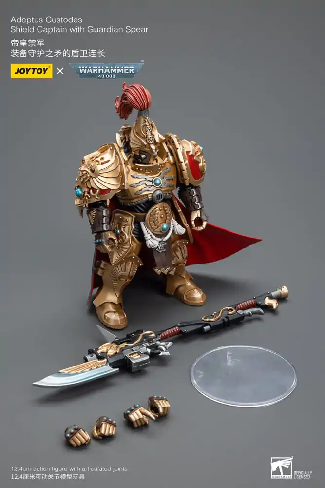 Warhammer 40k 1/18 Adeptus Custodes Shield Captain with Guardian Spear akciófigura 12 cm termékfotó