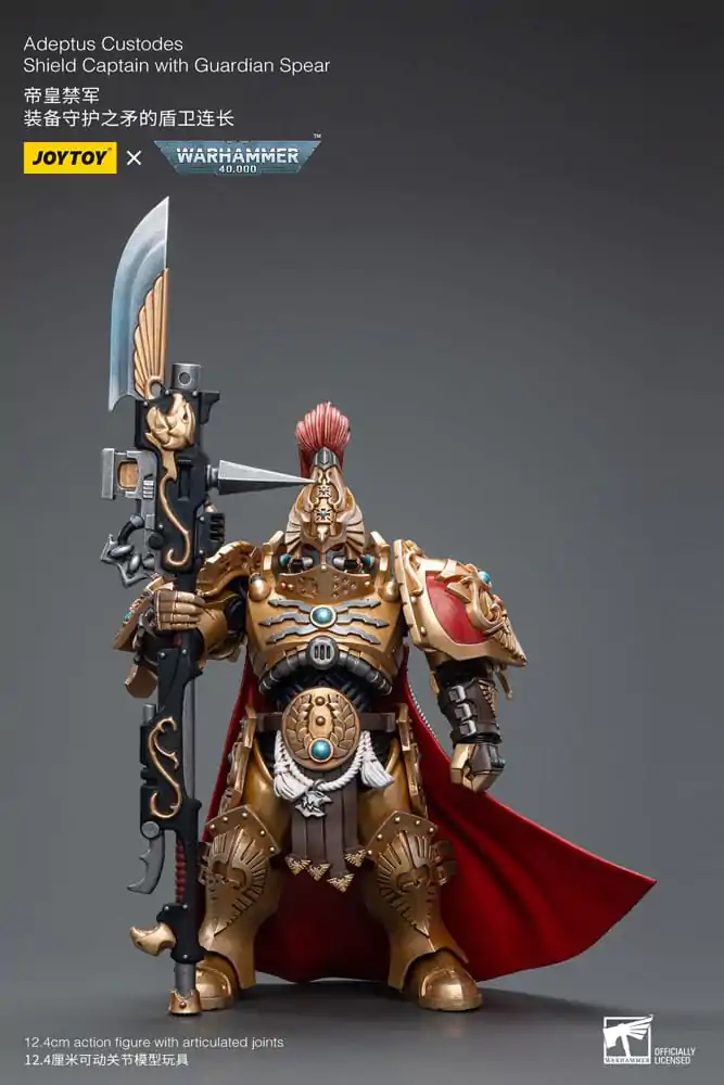 Warhammer 40k 1/18 Adeptus Custodes Shield Captain with Guardian Spear akciófigura 12 cm termékfotó