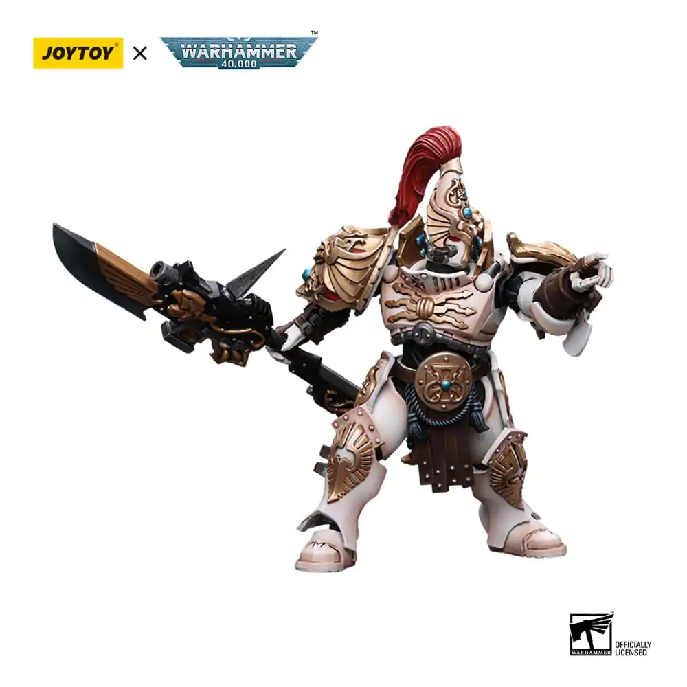 Warhammer 40k 1/18 Adeptus Custodes Solar Watch Custodian Guard with Guardian Spear akciófigura 12 cm termékfotó