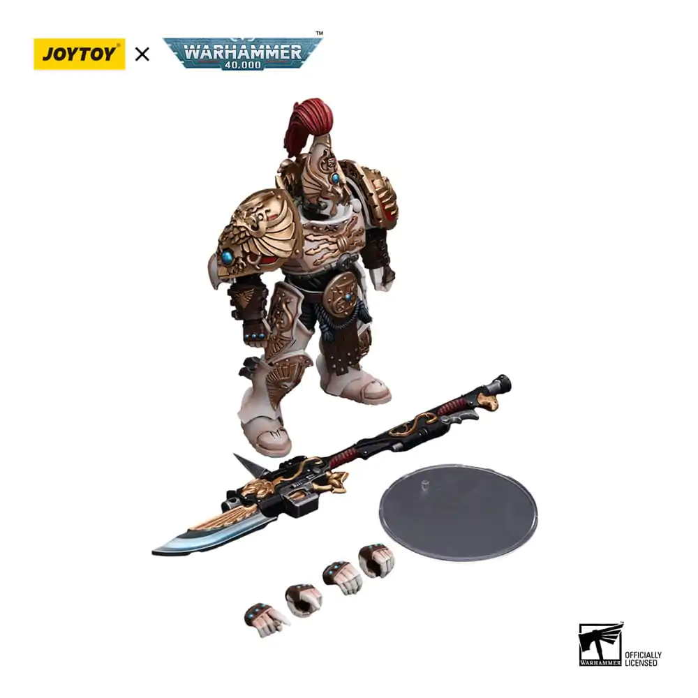 Warhammer 40k 1/18 Adeptus Custodes Solar Watch Custodian Guard with Guardian Spear akciófigura 12 cm termékfotó