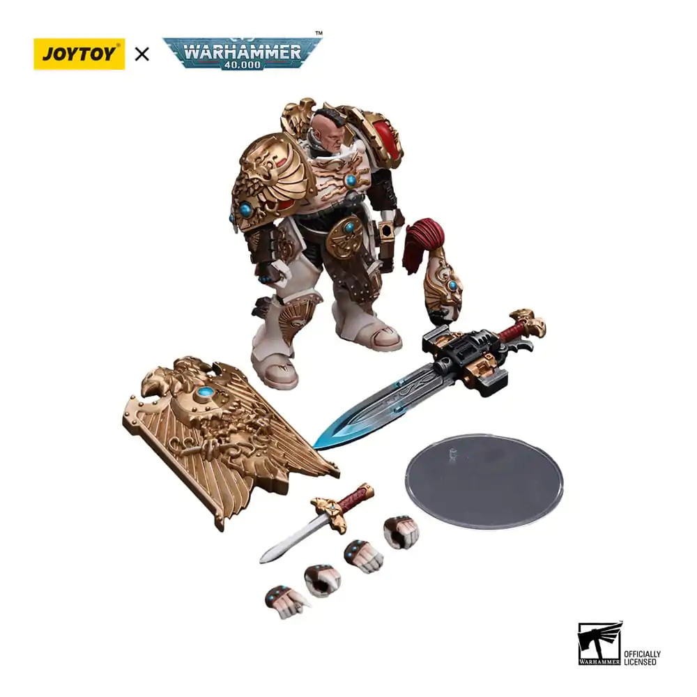 Warhammer 40k 1/18 Adeptus Custodes Solar Watch Custodian Guard with Sentinel Blade and Praesidium Shield akciófigura 12 cm termékfotó