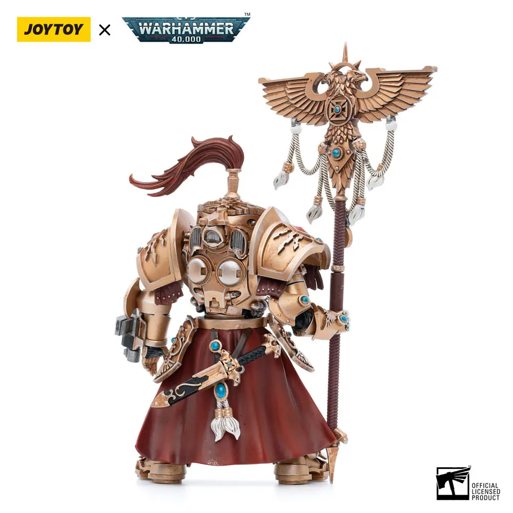 Warhammer 40k 1/18 Adeptus Custodes Vexilus Praetor in Allarus Terminator Armour Phelam Tolguror akciófigura 14 cm termékfotó