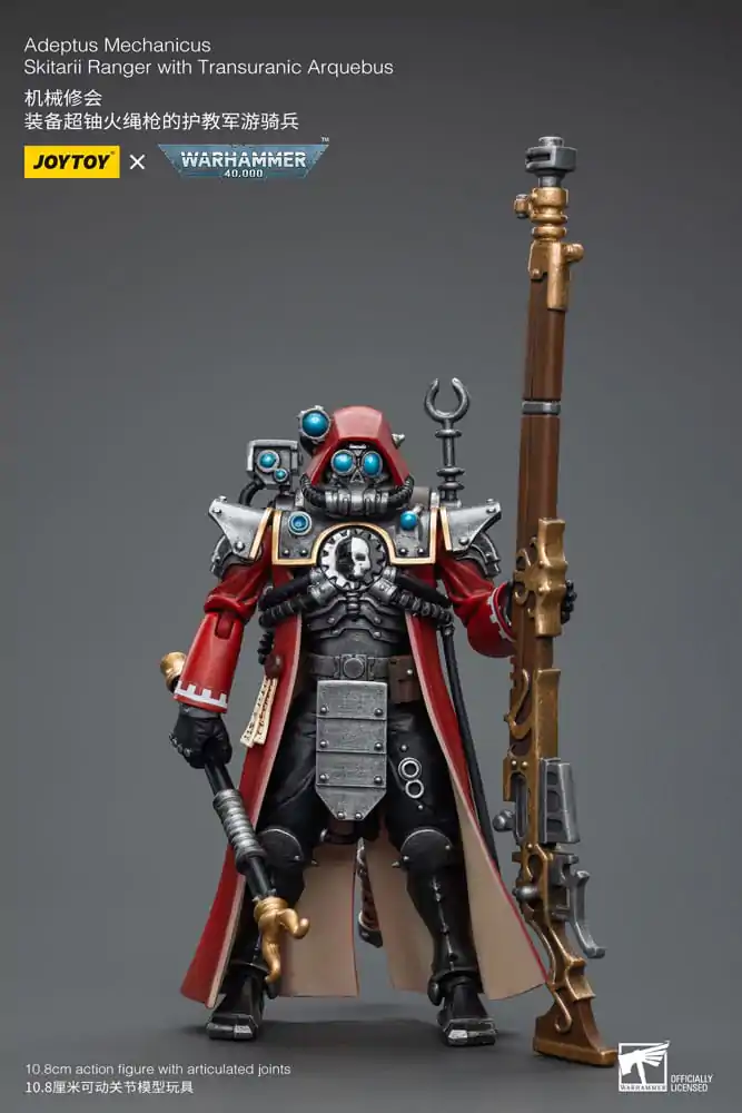Warhammer 40k 1/18 Adeptus Mechanicus Skitarii Ranger with Transuranic Arquebus akciófigura termékfotó