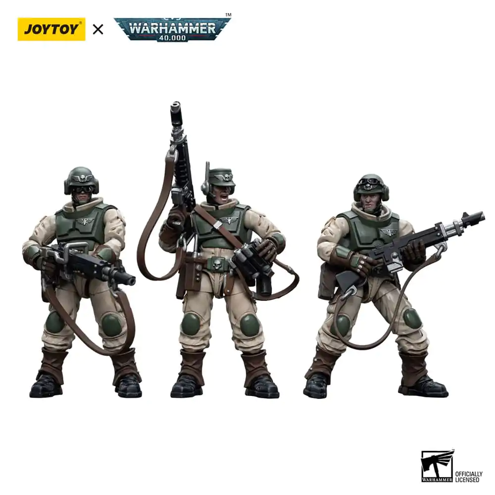 Warhammer 40k 1/18 Astra Militarum Ordnance Team with Bombast Field Gun Artillery akciófigura 12 cm termékfotó
