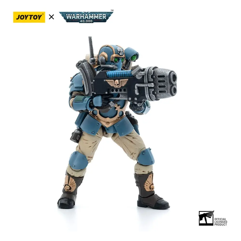 Warhammer 40k 1/18 Astra Militarum Tempestus Scions 55th Kappic Eagles Plasma Gunnert akciófigura 12 cm termékfotó