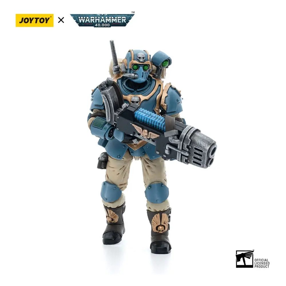 Warhammer 40k 1/18 Astra Militarum Tempestus Scions 55th Kappic Eagles Plasma Gunnert akciófigura 12 cm termékfotó