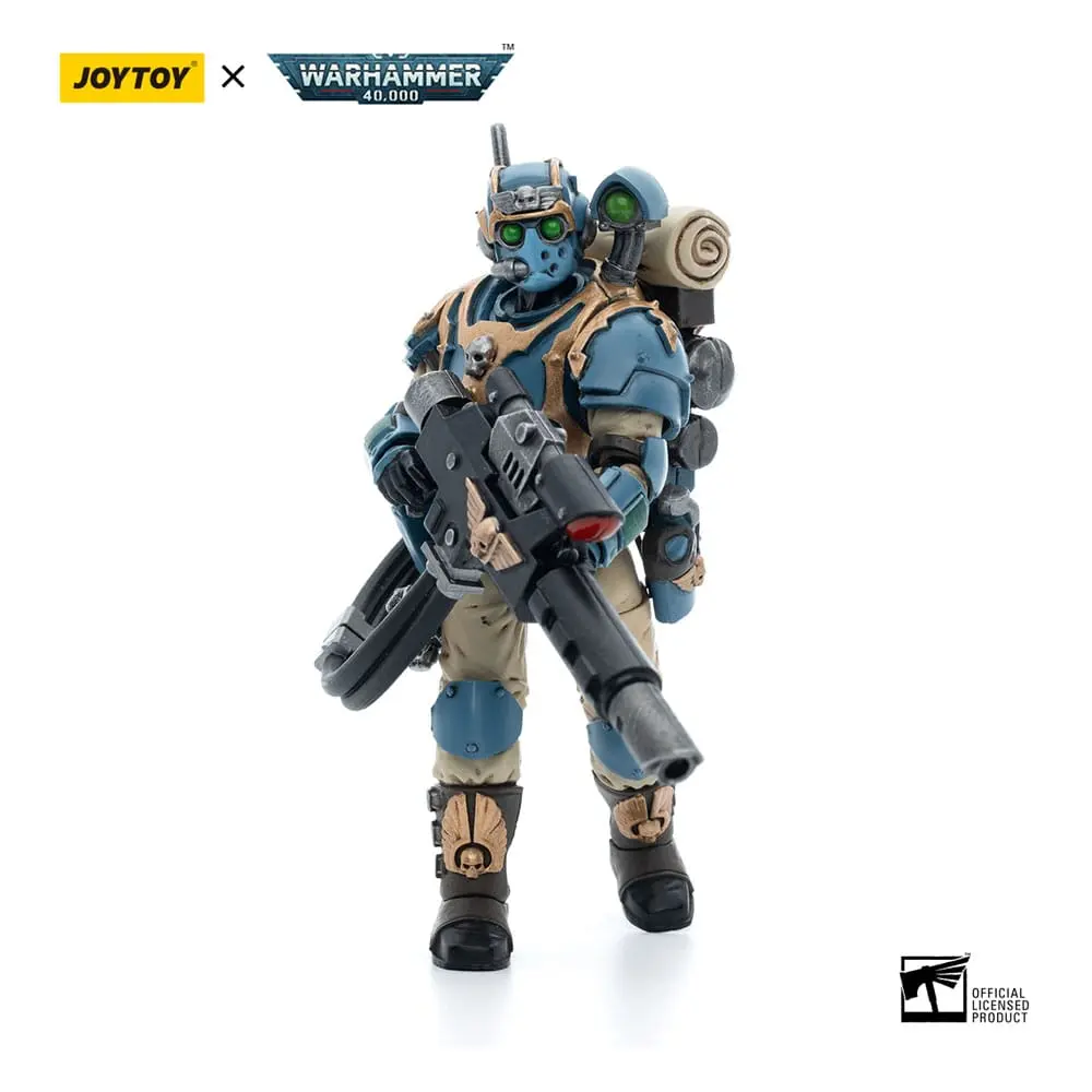 Warhammer 40k 1/18 Astra Militarum Tempestus Scions Squad 55th Kappic Eagles Tempestus Scion 1 akciófigura 12 cm termékfotó