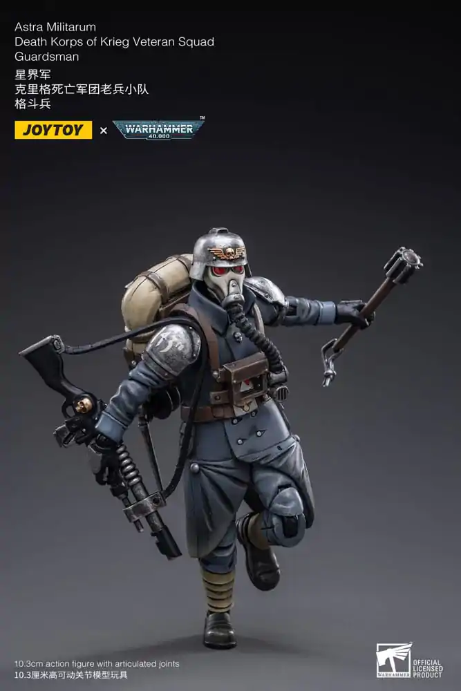 Warhammer 40k 1/18 Astra MilitarumDeath Korps of Krieg Veteran Squad Guardsman akciófigura 11 cm termékfotó