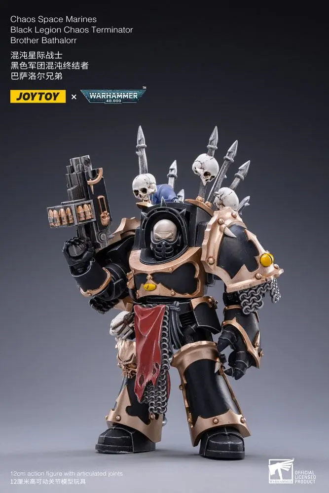 Warhammer 40k 1/18 Black Legion Brother Bathalorr akciófigura 17 cm termékfotó
