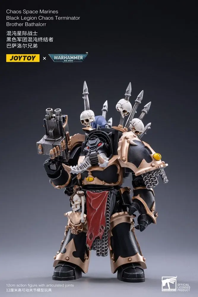 Warhammer 40k 1/18 Black Legion Brother Bathalorr akciófigura 17 cm termékfotó