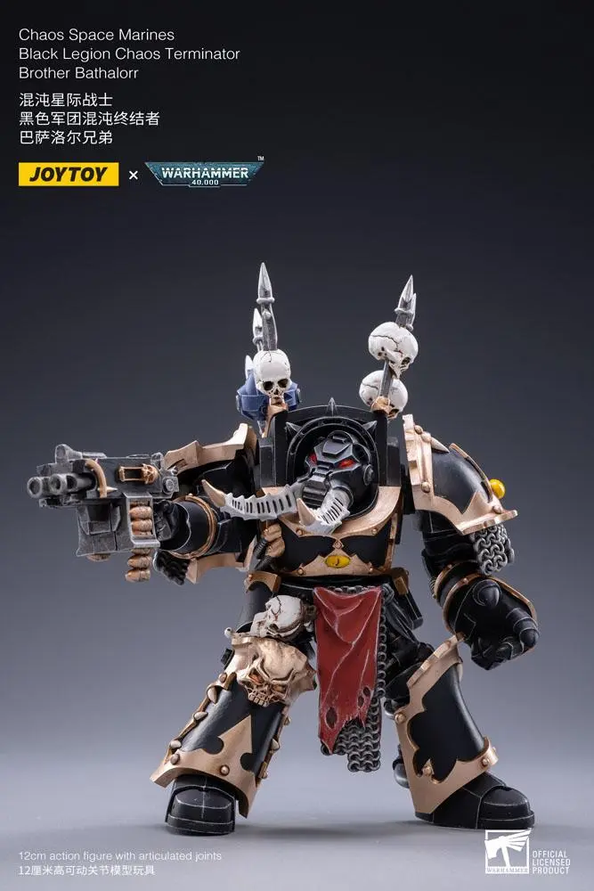Warhammer 40k 1/18 Black Legion Brother Bathalorr akciófigura 17 cm termékfotó