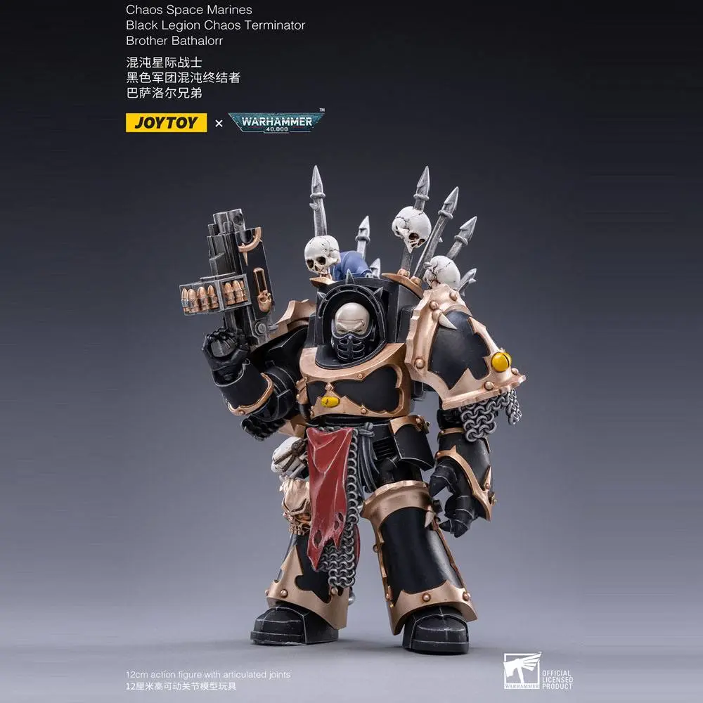 Warhammer 40k 1/18 Black Legion Brother Bathalorr akciófigura 17 cm termékfotó