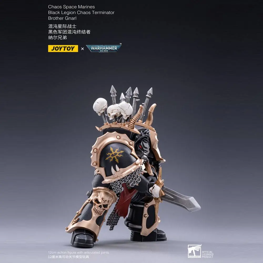 Warhammer 40k 1/18 Black Legion Brother Gnarl akciófigura 17 cm termékfotó
