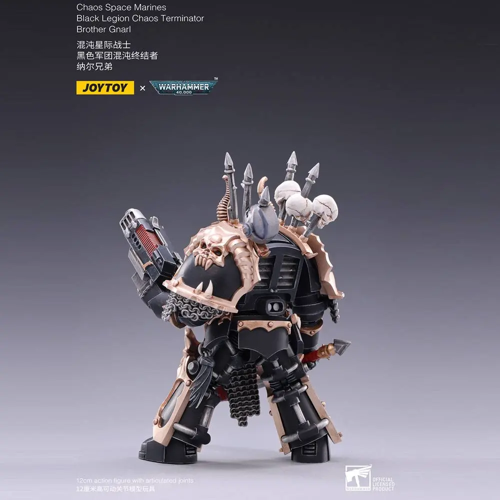 Warhammer 40k 1/18 Black Legion Brother Gnarl akciófigura 17 cm termékfotó