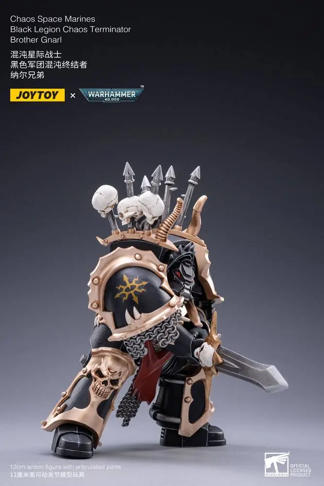 Warhammer 40k 1/18 Black Legion Brother Gnarl akciófigura 17 cm termékfotó