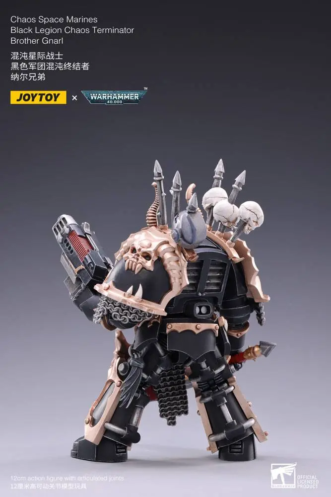 Warhammer 40k 1/18 Black Legion Brother Gnarl akciófigura 17 cm termékfotó