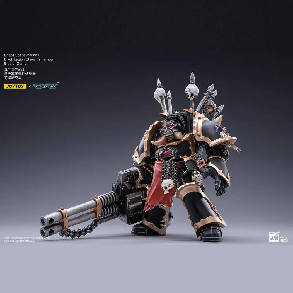 Warhammer 40k 1/18 Black Legion Brother Gornoth akciófigura 17 cm termékfotó