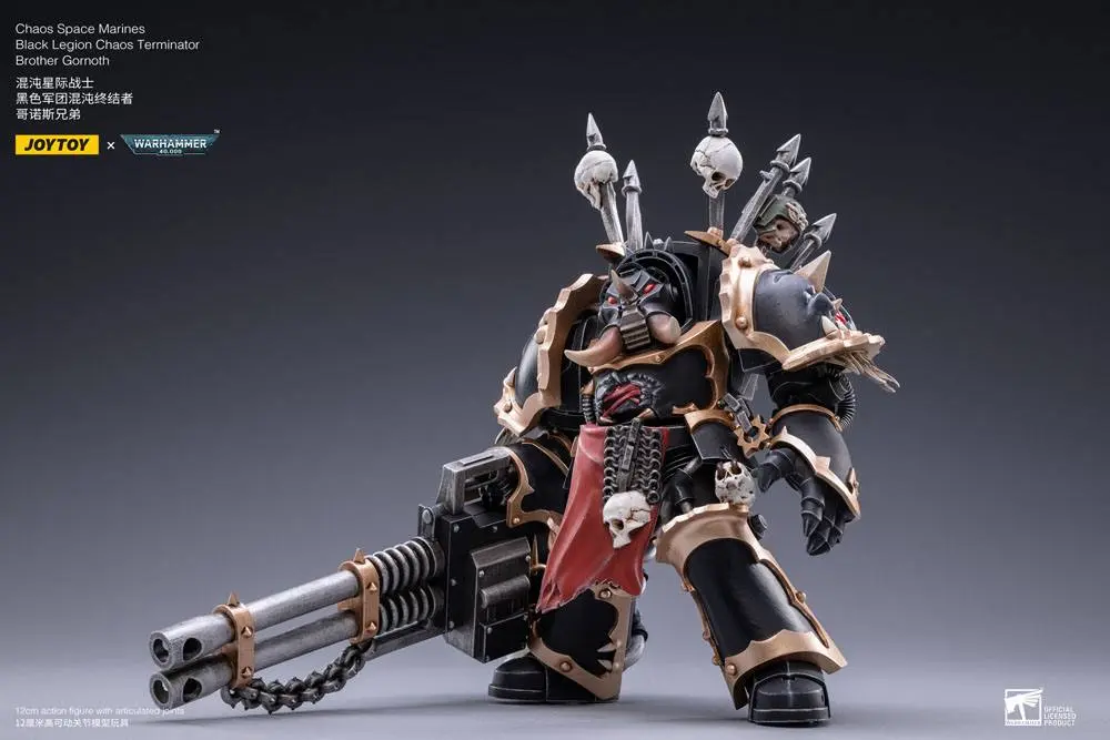 Warhammer 40k 1/18 Black Legion Brother Gornoth akciófigura 17 cm termékfotó