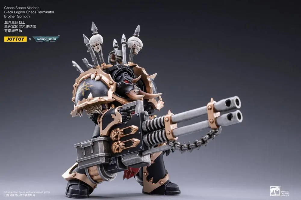 Warhammer 40k 1/18 Black Legion Brother Gornoth akciófigura 17 cm termékfotó