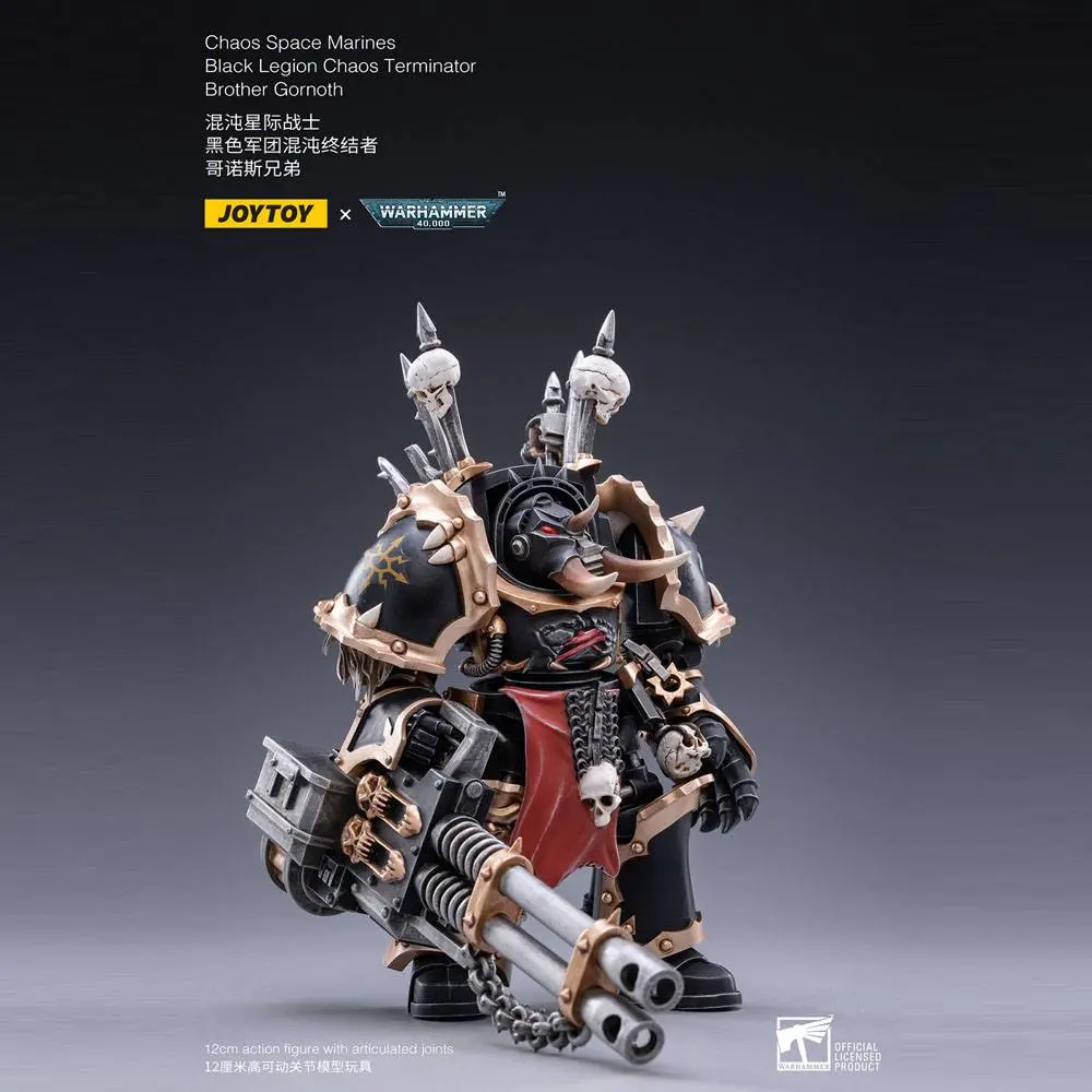 Warhammer 40k 1/18 Black Legion Brother Gornoth akciófigura 17 cm termékfotó