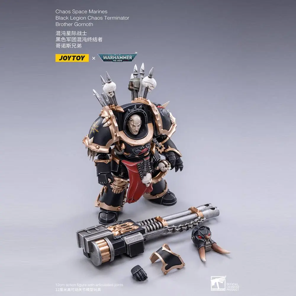 Warhammer 40k 1/18 Black Legion Brother Gornoth akciófigura 17 cm termékfotó