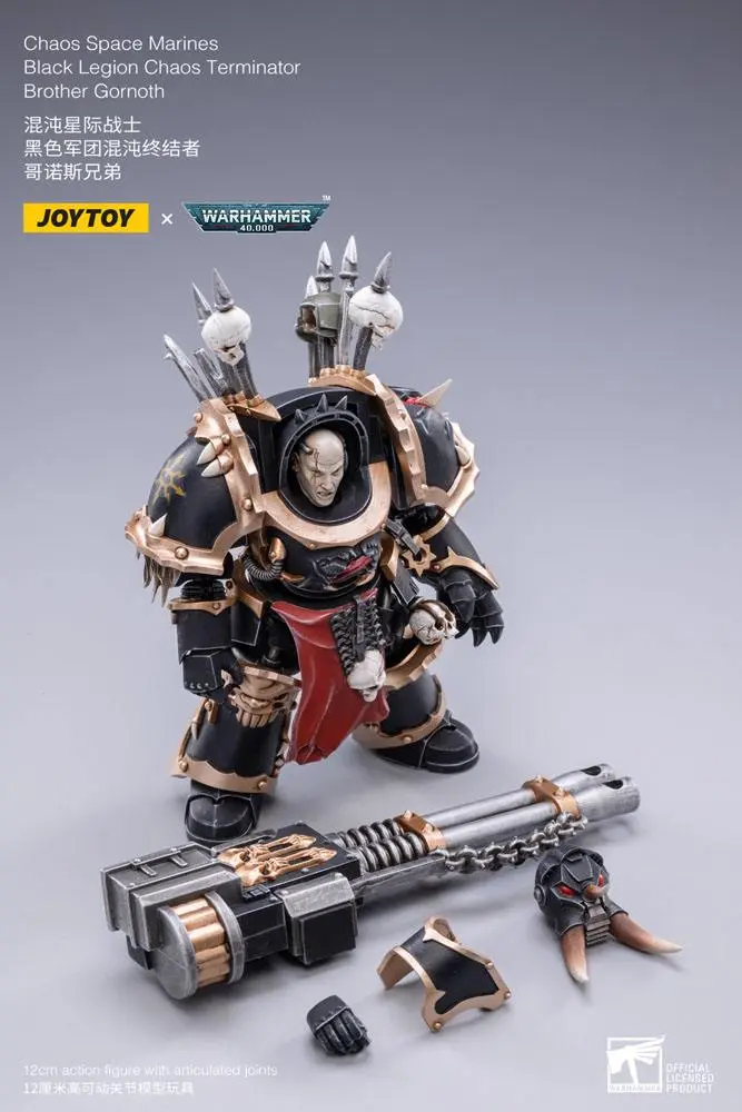 Warhammer 40k 1/18 Black Legion Brother Gornoth akciófigura 17 cm termékfotó