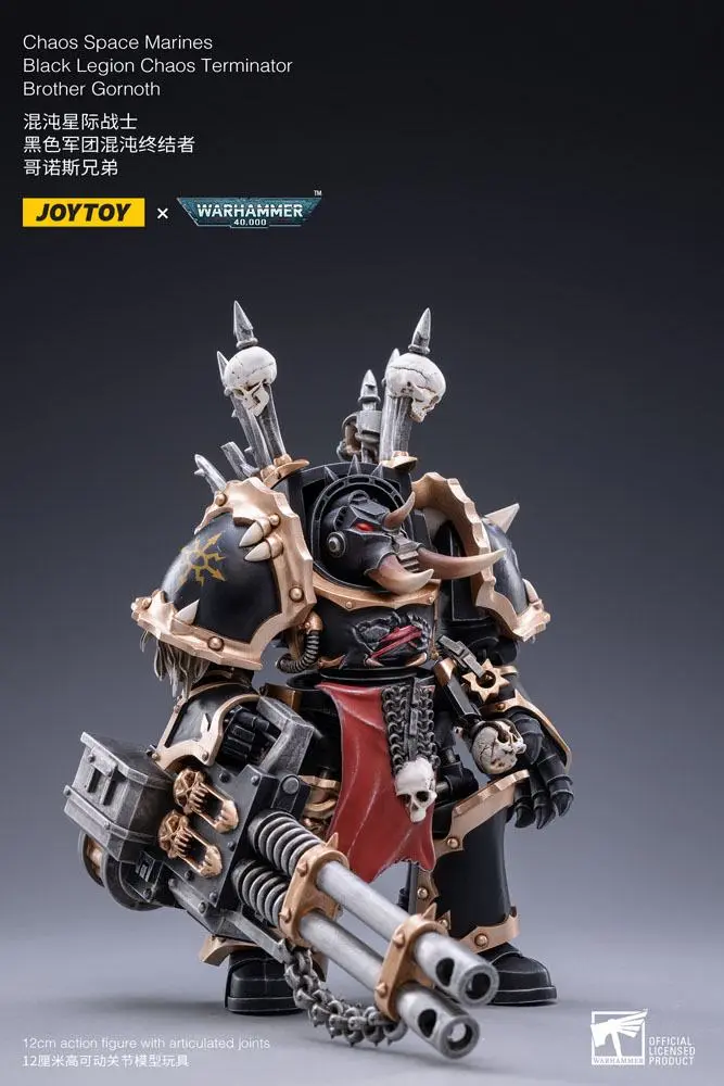 Warhammer 40k 1/18 Black Legion Brother Gornoth akciófigura 17 cm termékfotó