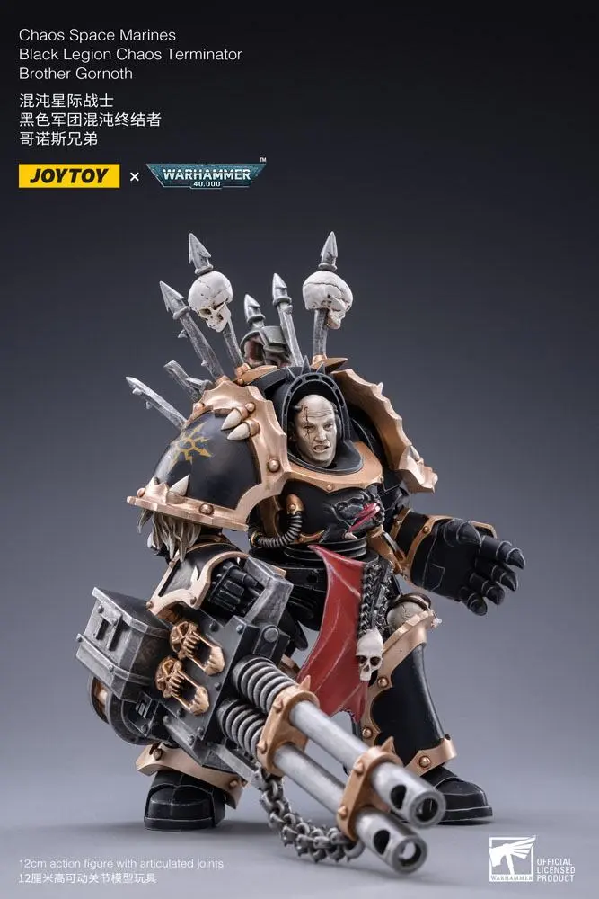 Warhammer 40k 1/18 Black Legion Brother Gornoth akciófigura 17 cm termékfotó