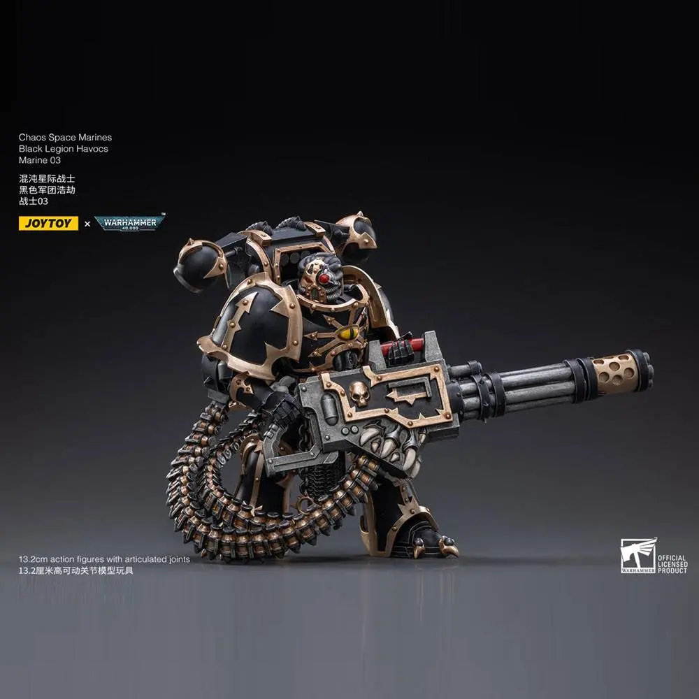 Warhammer 40k 1/18 Black Legion Havocs Marine 03 akciófigura 13 cm termékfotó