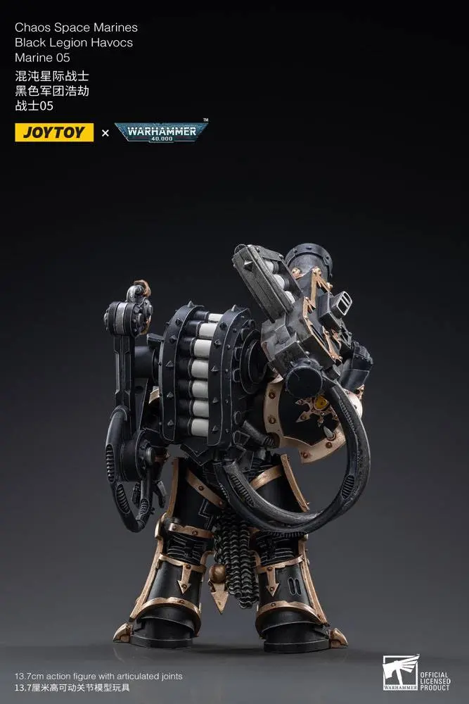 Warhammer 40k 1/18 Black Legion Havocs Marine 05 akciófigura 14 cm termékfotó