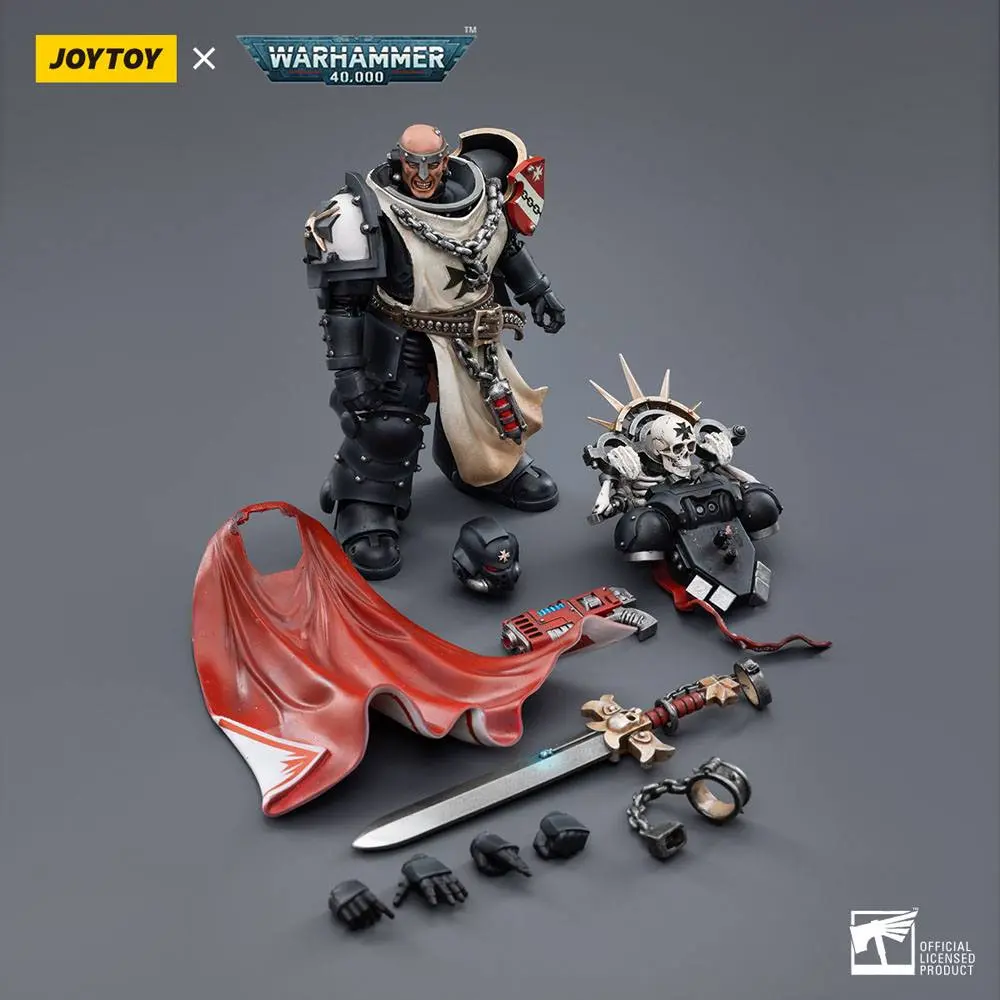 Warhammer 40k 1/18 Black Templars Marshal Baldeckrath akciófigura 12 cm termékfotó
