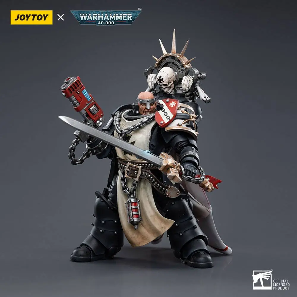 Warhammer 40k 1/18 Black Templars Marshal Baldeckrath akciófigura 12 cm termékfotó