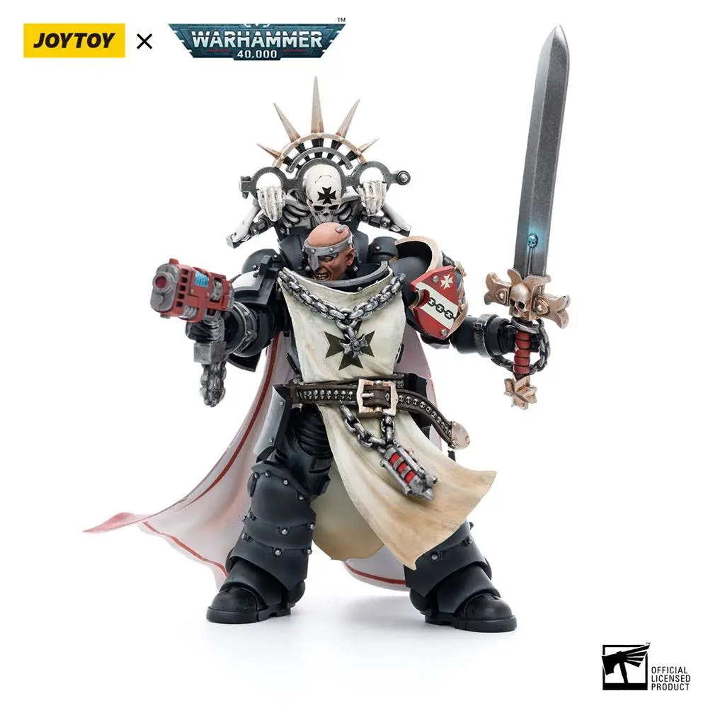 Warhammer 40k 1/18 Black Templars Marshal Baldeckrath akciófigura 12 cm termékfotó