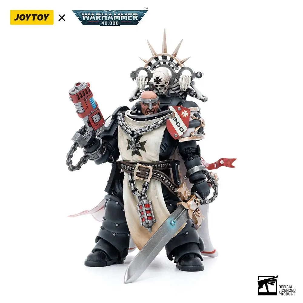 Warhammer 40k 1/18 Black Templars Marshal Baldeckrath akciófigura 12 cm termékfotó