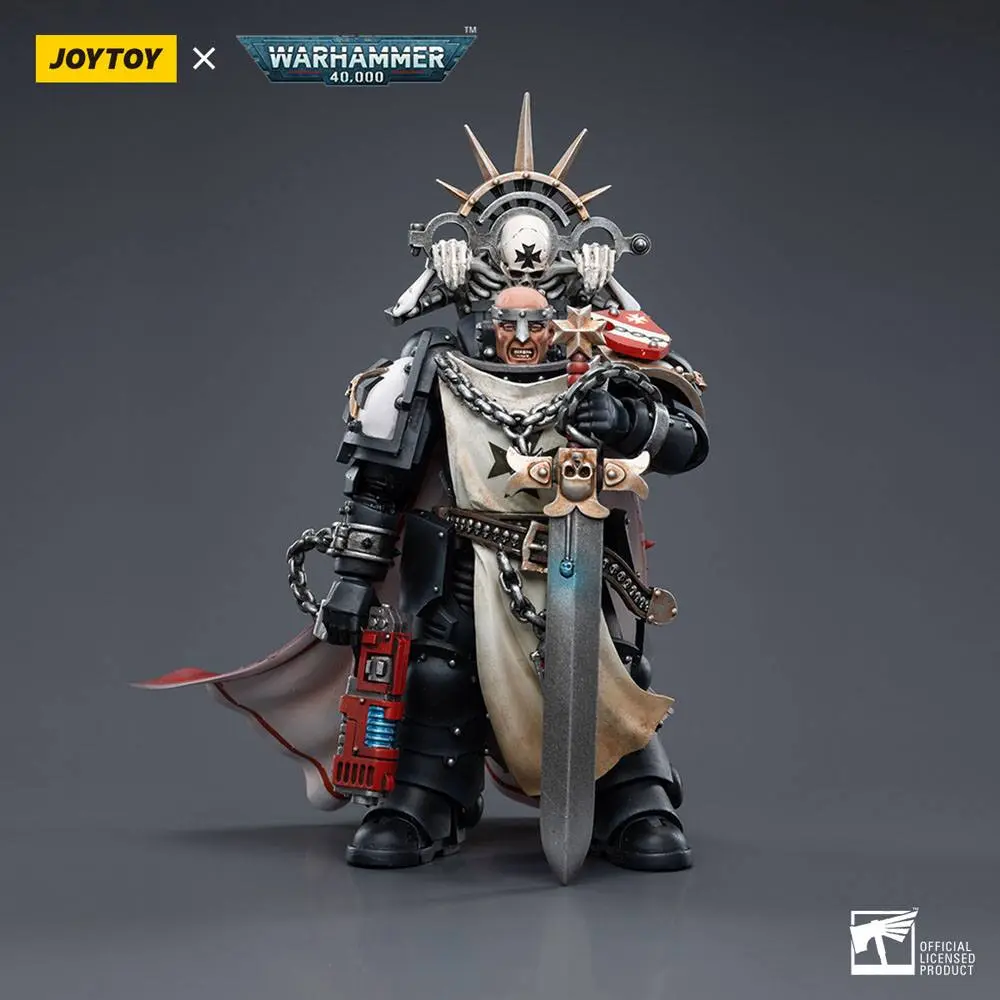 Warhammer 40k 1/18 Black Templars Marshal Baldeckrath akciófigura 12 cm termékfotó