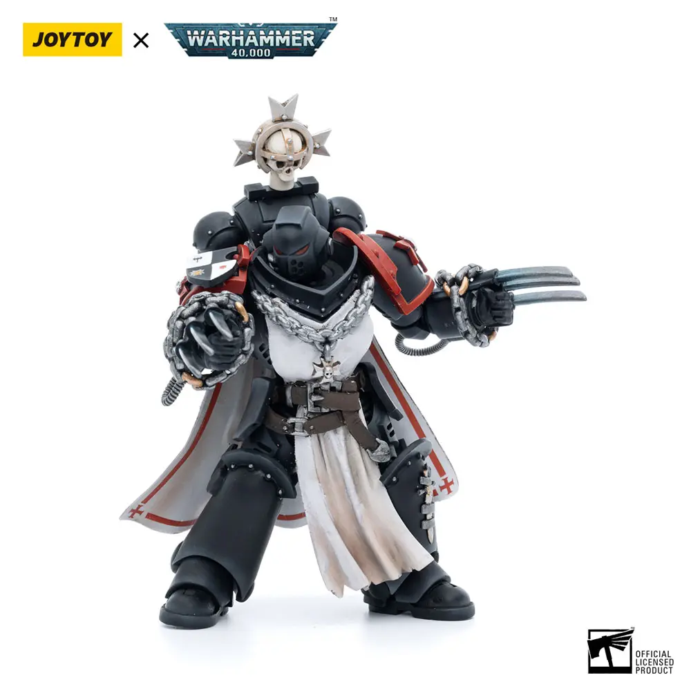 Warhammer 40k 1/18 Black Templars Primaris Sword Brethren Alberic akciófigura 12 cm termékfotó