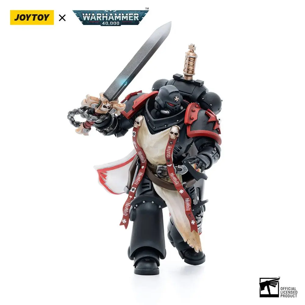 Warhammer 40k 1/18 Black Templars Primaris Sword Brethren Eberwulf akciófigura 12 cm termékfotó