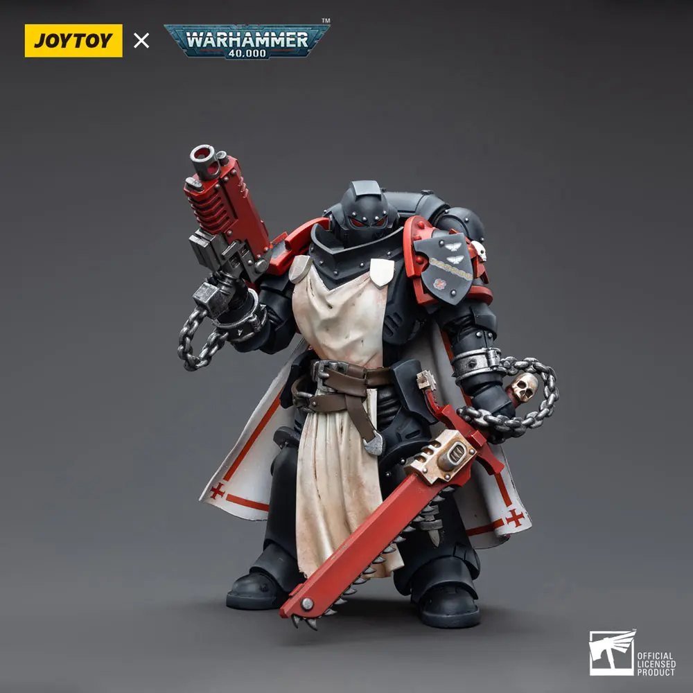 Warhammer 40k 1/18 Black Templars Primaris Sword Brethren Harmund akciófigura 12 cm termékfotó