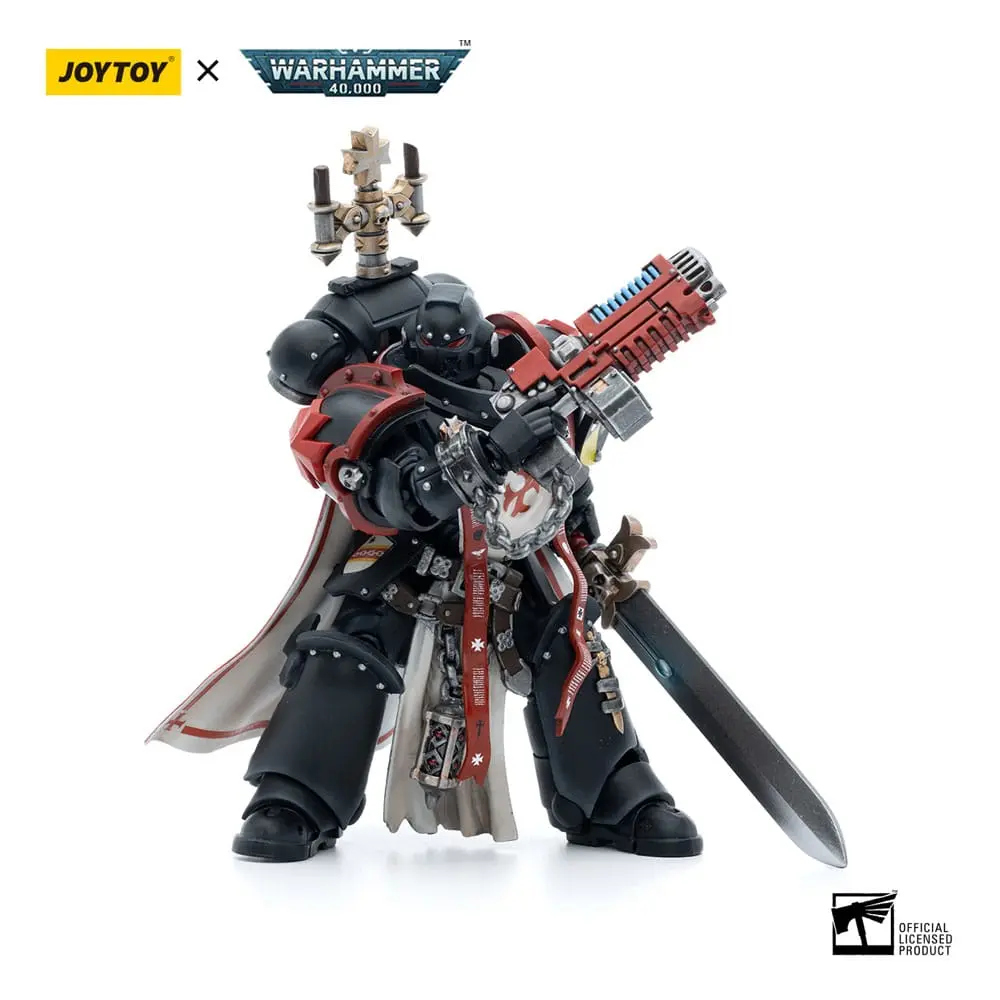 Warhammer 40k 1/18 Black Templars Sword Brethren Brother Lombast akciófigura 12 cm termékfotó