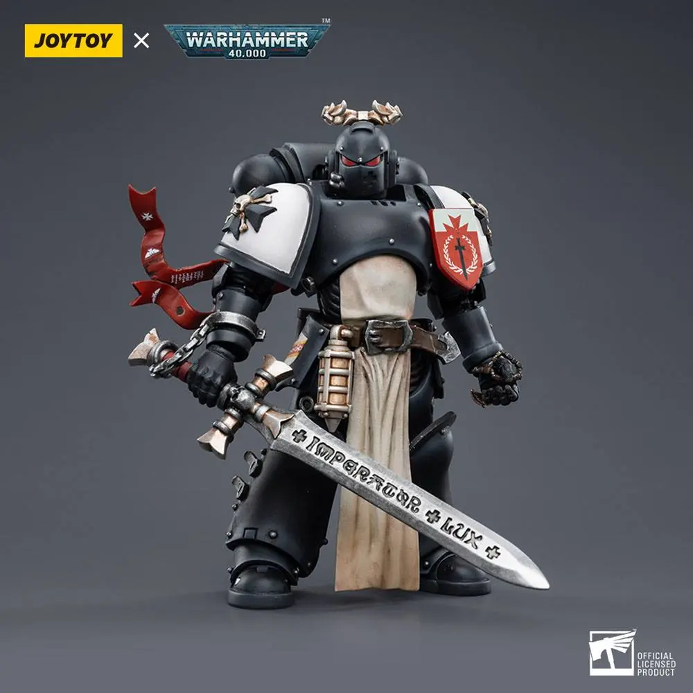 Warhammer 40k  1/18 Black Templars The Emperors Champion Rolantus akciófigura 12 cm termékfotó