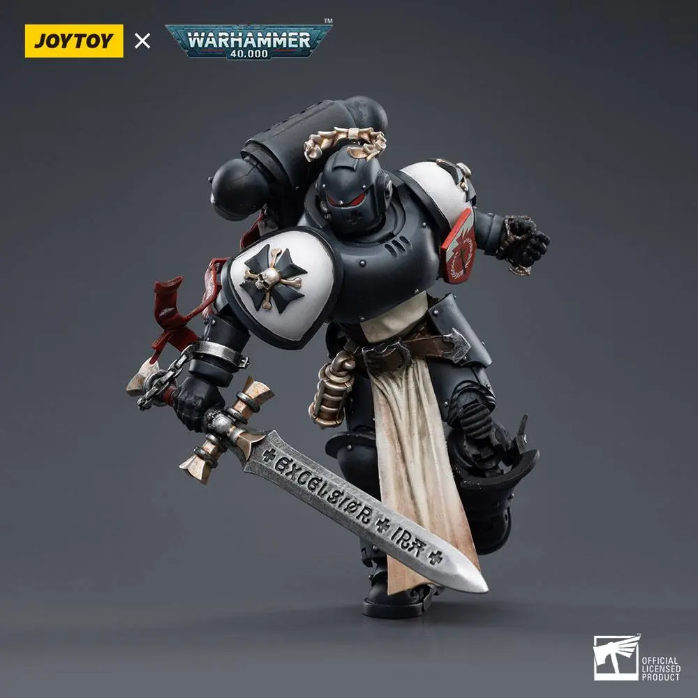 Warhammer 40k  1/18 Black Templars The Emperors Champion Rolantus akciófigura 12 cm termékfotó