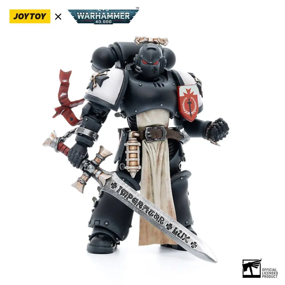 Warhammer 40k  1/18 Black Templars The Emperors Champion Rolantus akciófigura 12 cm termékfotó