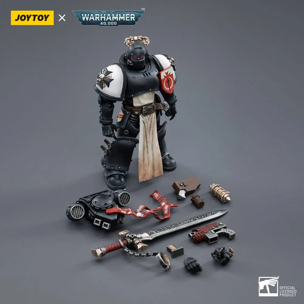 Warhammer 40k  1/18 Black Templars The Emperors Champion Rolantus akciófigura 12 cm termékfotó