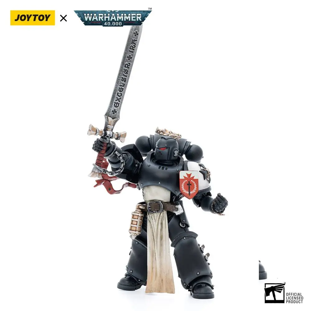 Warhammer 40k  1/18 Black Templars The Emperors Champion Rolantus akciófigura 12 cm termékfotó