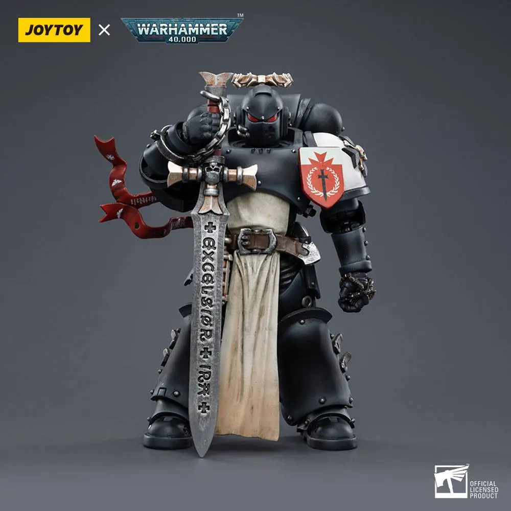 Warhammer 40k  1/18 Black Templars The Emperors Champion Rolantus akciófigura 12 cm termékfotó