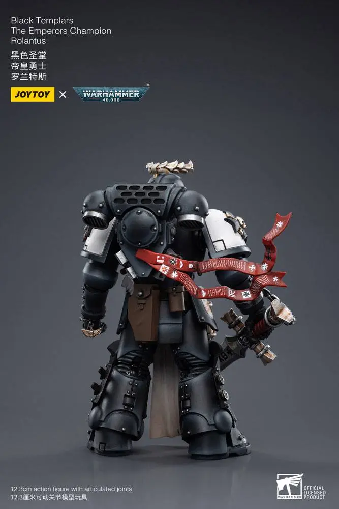 Warhammer 40k  1/18 Black Templars The Emperors Champion Rolantus akciófigura 12 cm termékfotó