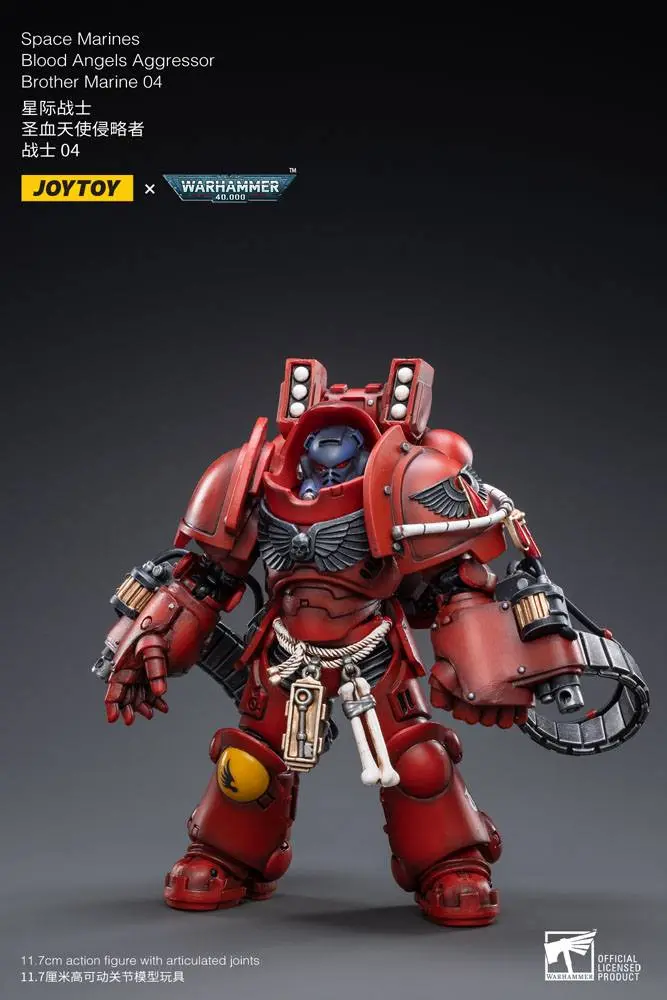 Warhammer 40k 1/18 Blood Angels Aggressor Brother Marine 04 akciófigura 12 cm termékfotó