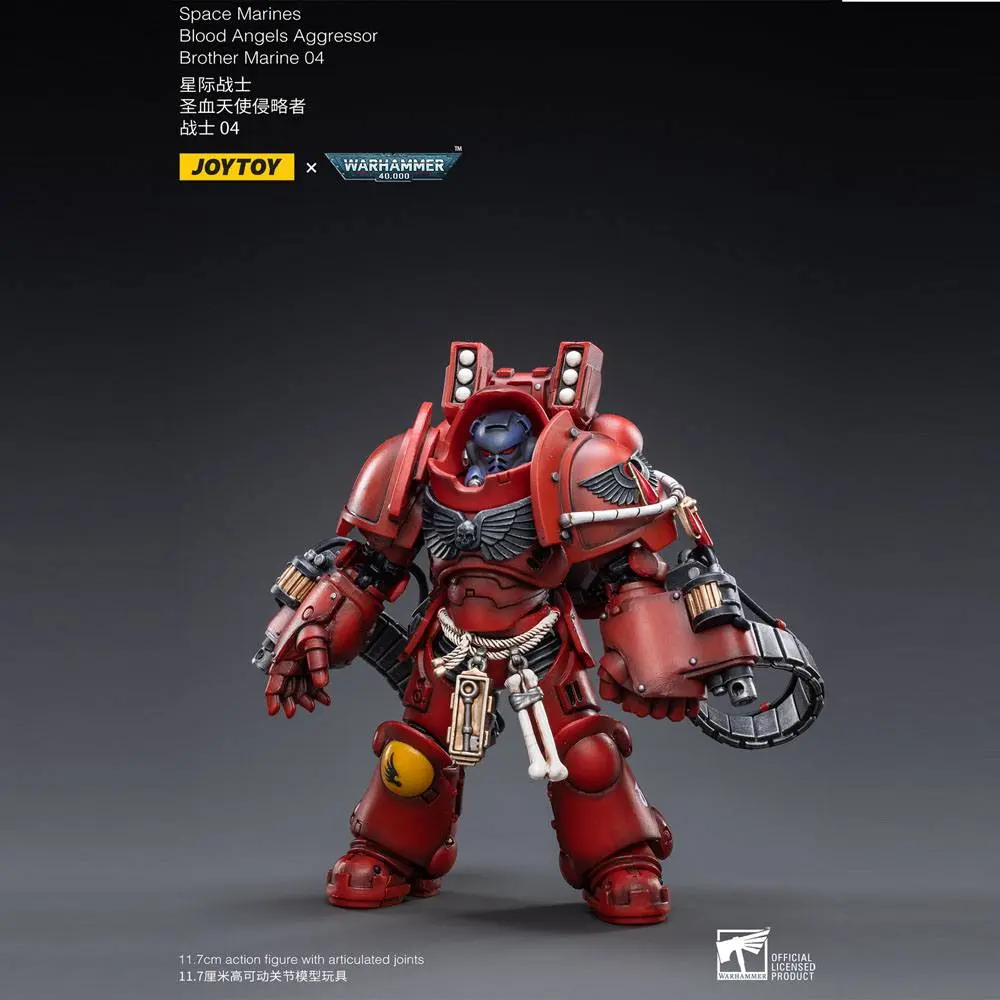 Warhammer 40k 1/18 Blood Angels Aggressor Brother Marine 04 akciófigura 12 cm termékfotó